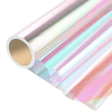 32 In x 66 Ft Cellophane Wrap for Gift Baskets Iridescent Cellophane Wrap Rol...