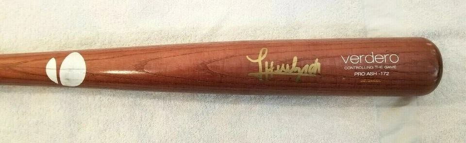 JHOULYS CHACIN AUTOGRAPH GAME USED BAT COLORADO ROCKIES / BREWERS JSA COA - Image 2 of 4