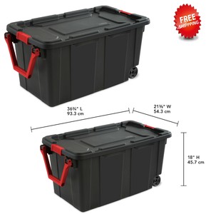 sterilite bin with wheels