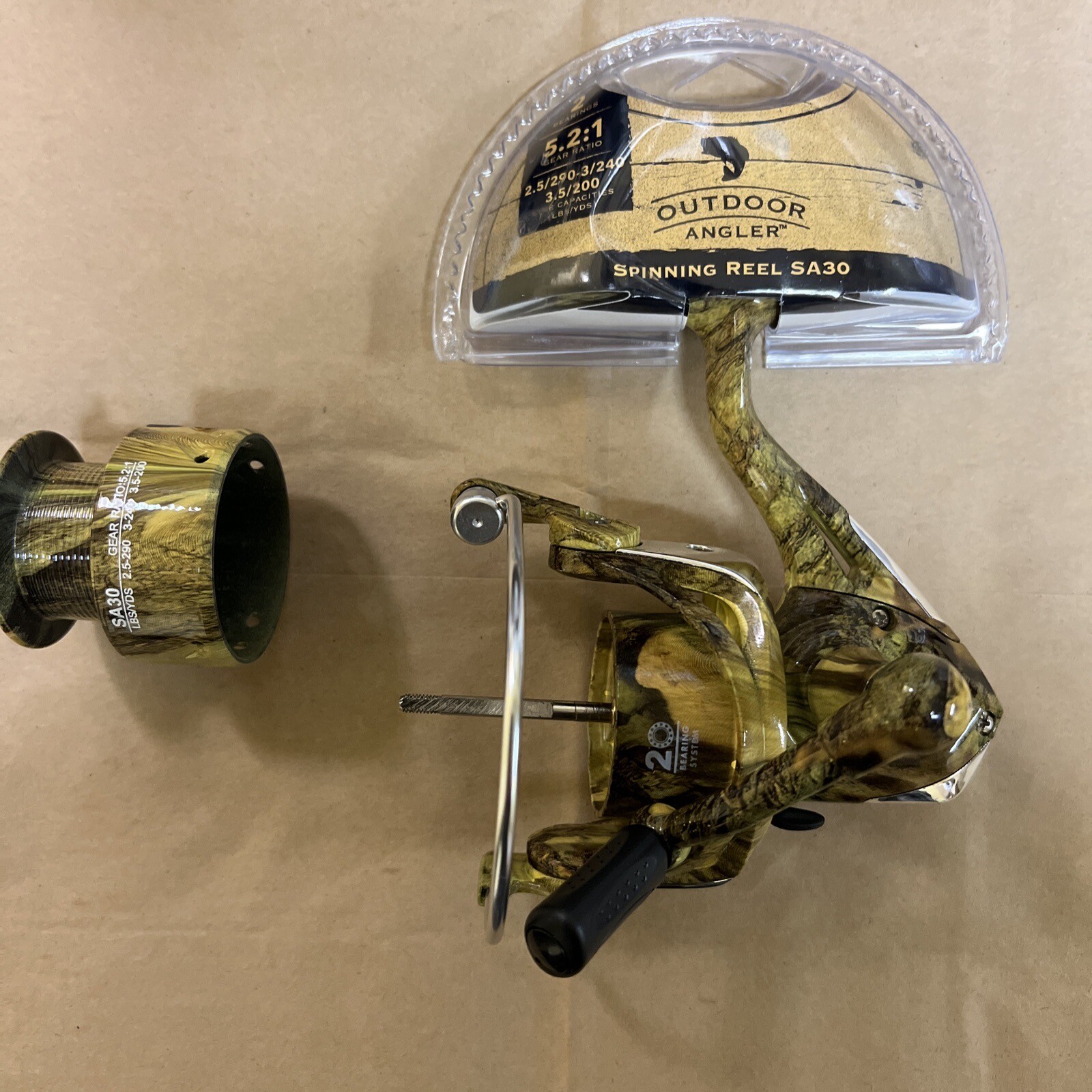 Outdoor Angler SA30 Spinning Reel. For Parts