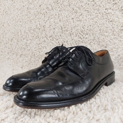 Mezlan Fiore Dress Shoes Mens 10.5 Black Leather Split Toe Lace Up Oxfords Spain