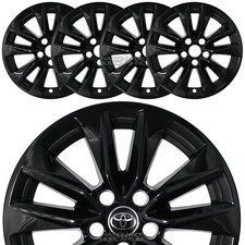 Fits Toyota Corolla Cross Le 2022-2026 Black 17 Wheel Skins Rim Covers Hub Caps