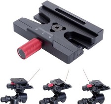 Clamp Adapter Mount Converter for Converting Arca-Swiss Fit Quick Release Plate