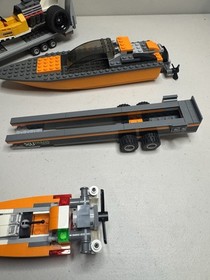 LEGO CITY: Dragster Transporter (60151)  + Powerboat 60085 & Race Boat 69254