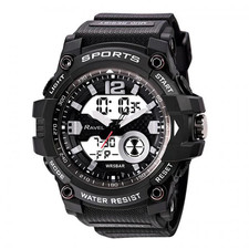 Ravel Mens 5ATM ANA-DIGI Sport Watch LED Backlight Dual Time Water Resist