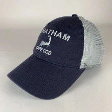 Chatham Cape Cod Unisex Navy Blue Gray The Game Snapback Trucker Hat
