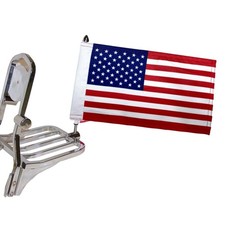 Motorcycle Biker Flag 6" X 9" -Highway Speed Rated! (American) Made in the USA!