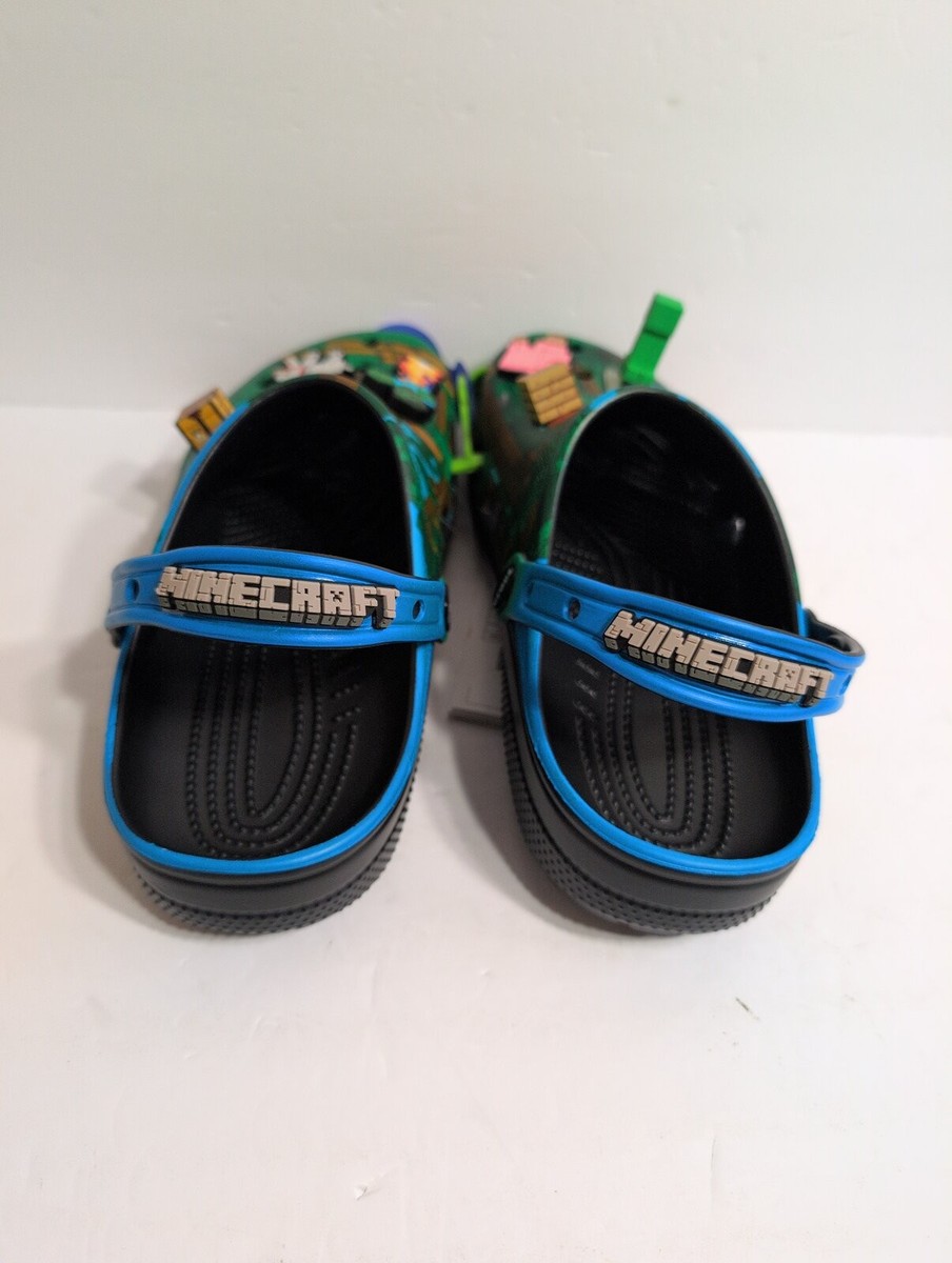 Crocs Minecraft Shoes Mens Size 8 Womens 10 Green Light Up Classic Clog Gamer Crocs Minecraft Shoes Mens Size 8 Womens 10 Green Light Up  main image 3
