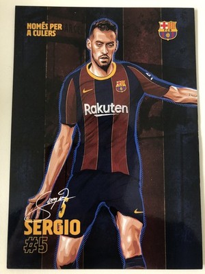 Offizielle AK Autogrammkarte *SERGIO BUSQUETS* FC Barcelona FCB 20/21 2020/2021