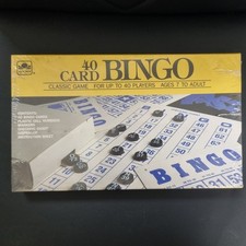 Vintage Bingo Classic Game 1989 Golden 40 Cards New  Sealed
