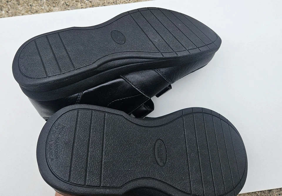 Dr Scholl's Therapeutic Black Hook Loop Comfort Walking Shoes Size 7 E * See - Image 3 of 4