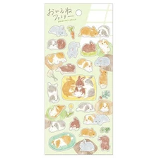 Rabbit Nap Family Animal Stickers: Mind Wave Planner Stickers