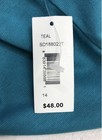 Lilt Women's Teal Fit & Flare Skater Dress Keyhole Gold Detail NWT Size 14 — photo 4