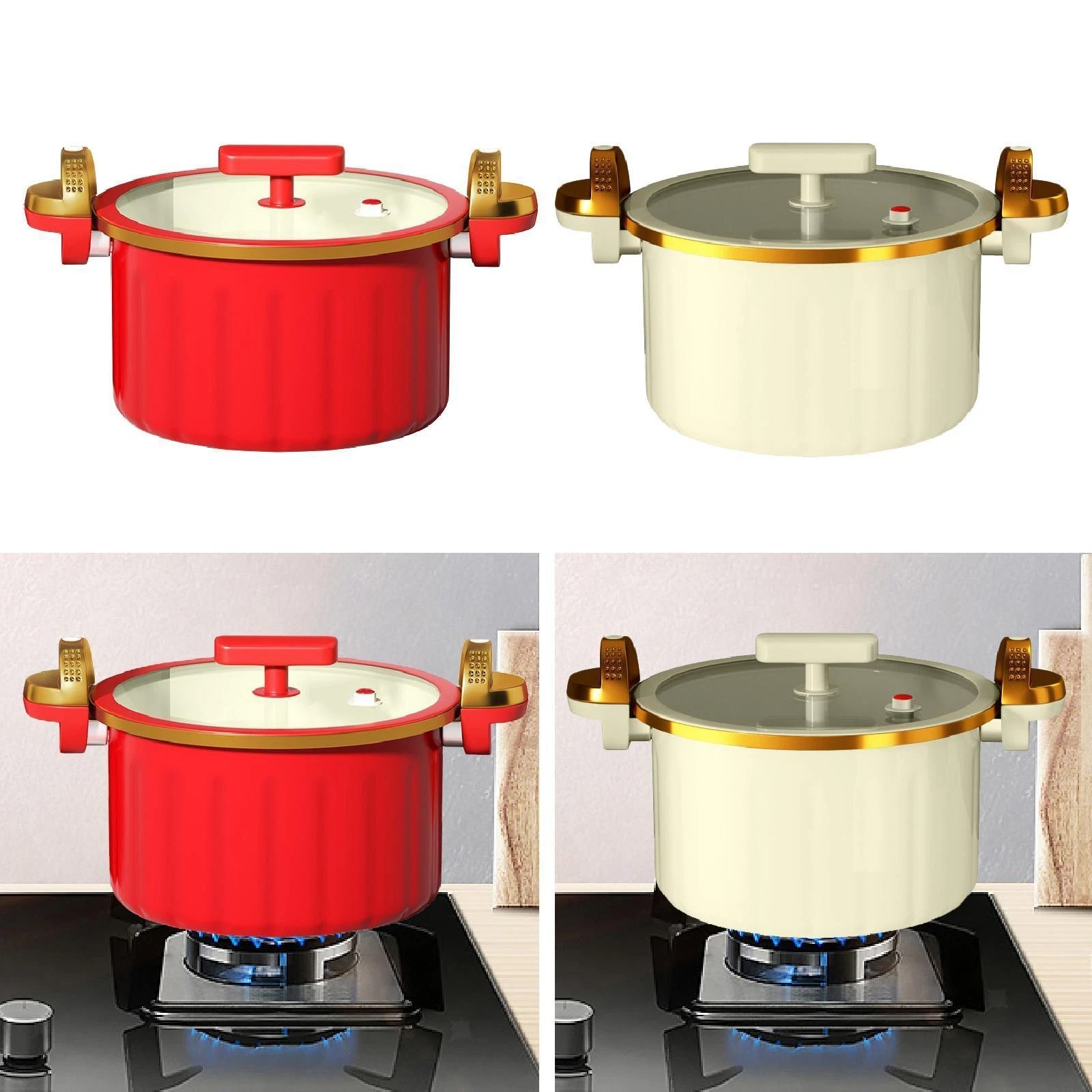 Micro Pressure Pot Milk Sauce Hot Pot Heat Resistant Handmade Pasta Instant