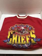 Vintage Kansas City Chiefs Sweatshirt Crewneck Size M Logo Athletic 90s Red KC