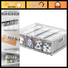 Large Clear Trading Card Storage Box Organizer for 3200 Cards - Durable  Stacka