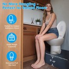 AplusChoice Low Profile Camper Toilet Porcelain Enamel Gravity Flush Bidet Spray — photo 4
