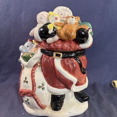 FITZ AN FLOYD 1988 OLDE WORLDE SANTA COOKIE JAR