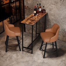 Kitchen Bar Table Counter Breakfast Dining Table Coffee Table Strong Metal Legs