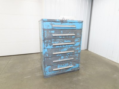 Nu-Era Modular Tool Storage Cabinet 6 Drawer 45x28x61'' Stanley Vidmar Bad Shape