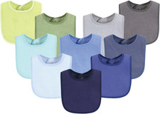 Unisex Baby Drooler Bib with Waterproof Lining