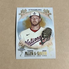 2021 Topps Allen & Ginter Chrome Stephen Strasburg #24 Nationals