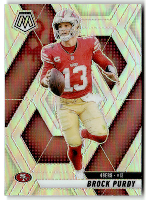 Panini 2025 Mosaic NFL No. 221 Brock Purdy Silver Prizm