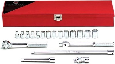 Wright Tool 364 - 3/8Inch Drive 19 Piece Metal Boxed Set