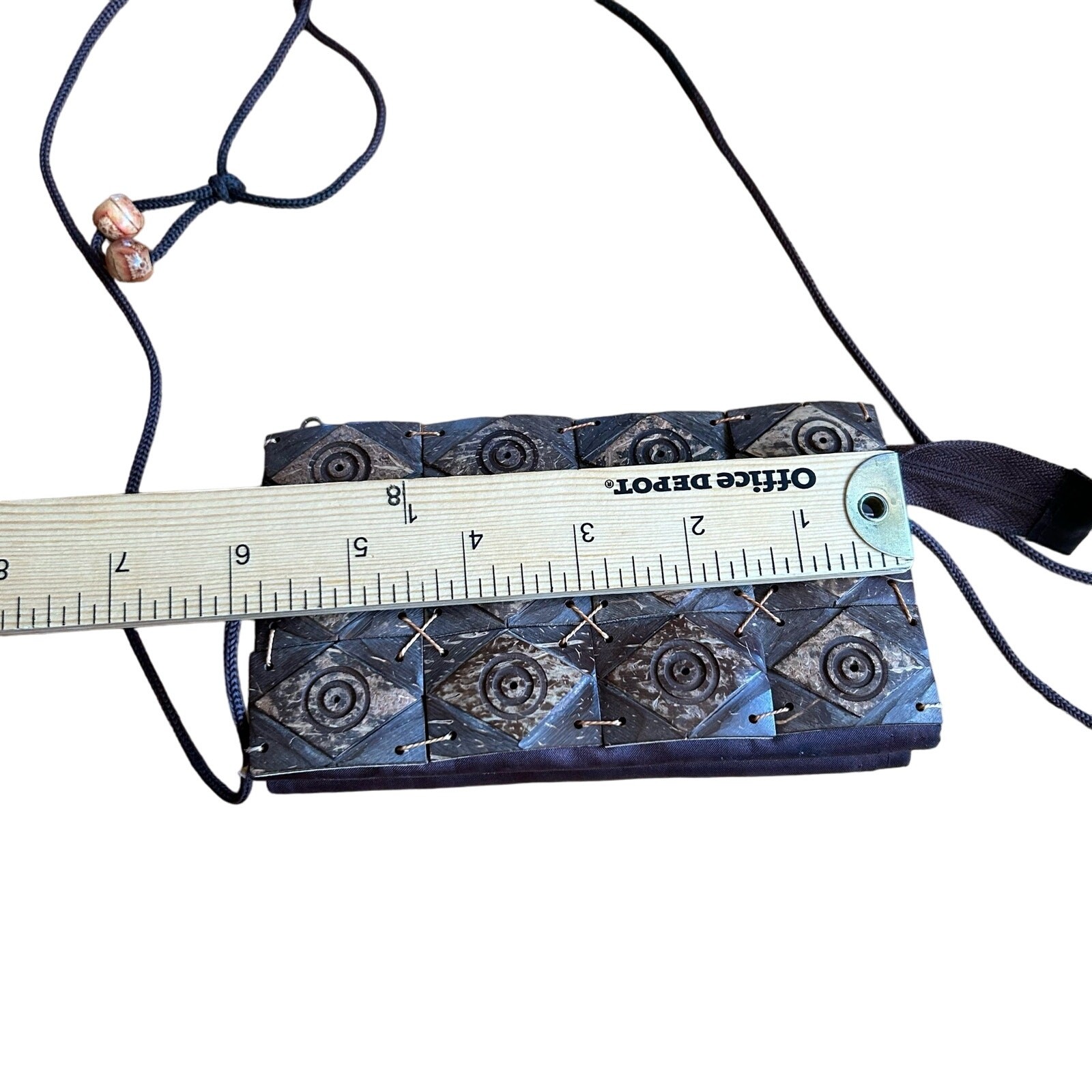 Vintage Small Purse Coconut Shell Patchwork Handb… - image 13