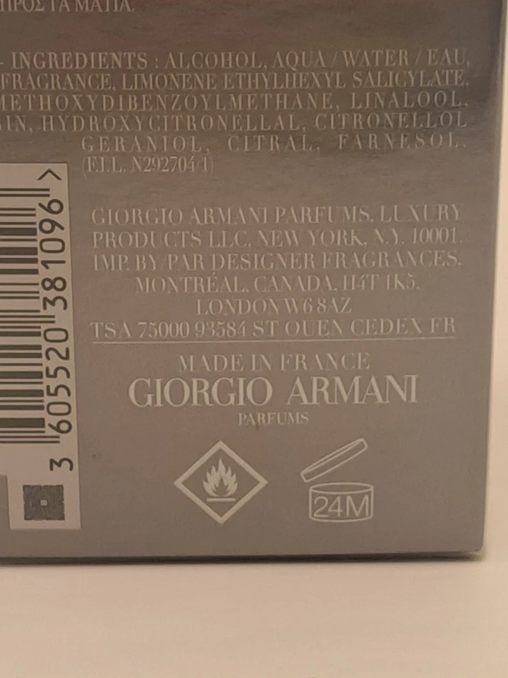 Emporio Armani 男士钻石 2.5 盎司淡香水喷雾 Pour Homme 全新 — 第 4/4 张图片