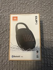 JBL Clip 5 Portable Bluetooth Waterproof Speaker Black, 12h Battery Life