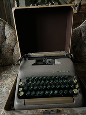 Vintage 1940's Smith Corona Sterling Typewriter manual portable working w. case thumbnail