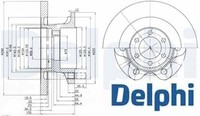 2X Bremsscheibe Delphi BG9722 2 Bremsscheiben Vorderachse Vorne FüR Iveco