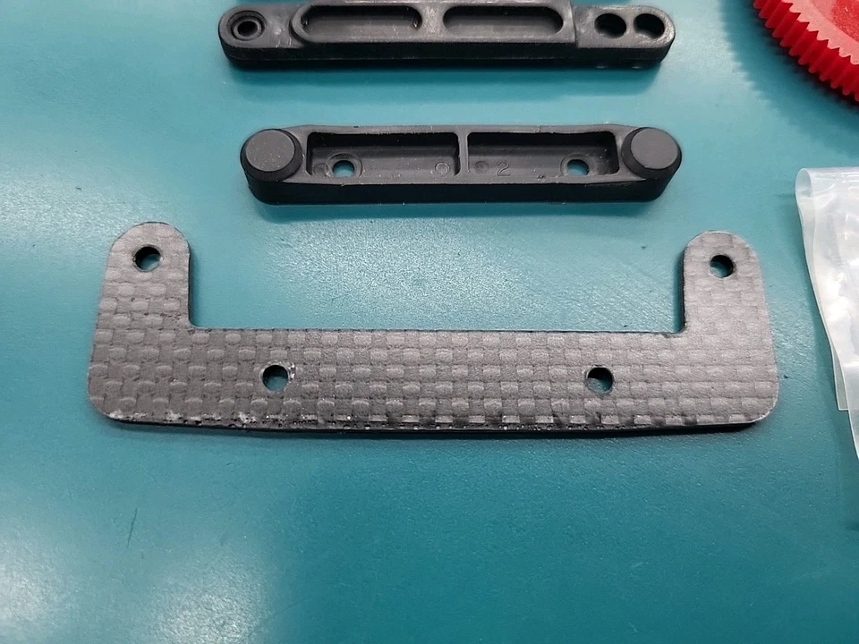 Tomy Intruder Parts LOT Spur Gear, arms, steering, post mounts vintage rc parts - Image 3 of 4