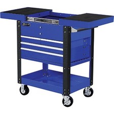35" 4 DRAWER SLIDE TOP CART - BLUE HOM-BL06043500