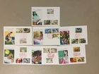 Seven Japanese old tales fdc-maxi cards with three stamps