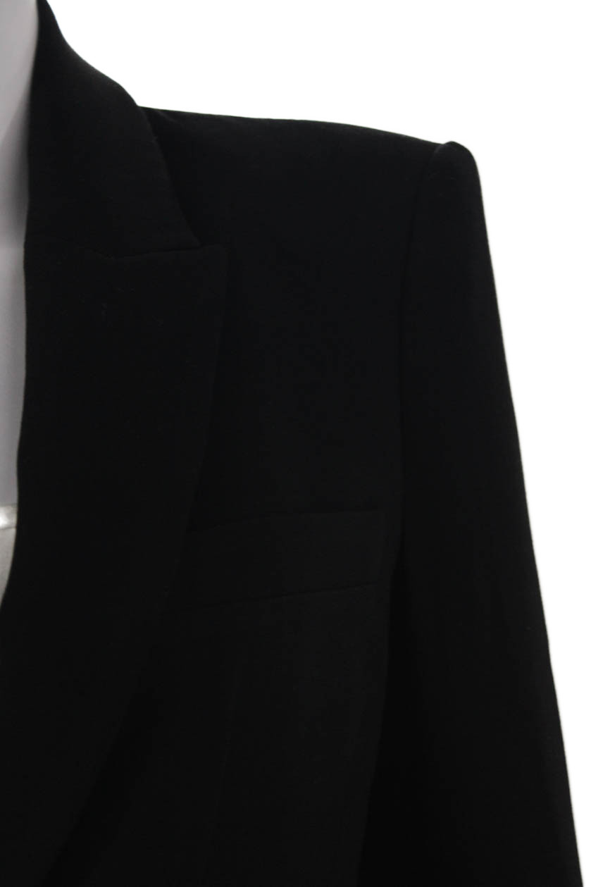 Zara Women Basic Jacket Black Button Long Sleeve … - image 2