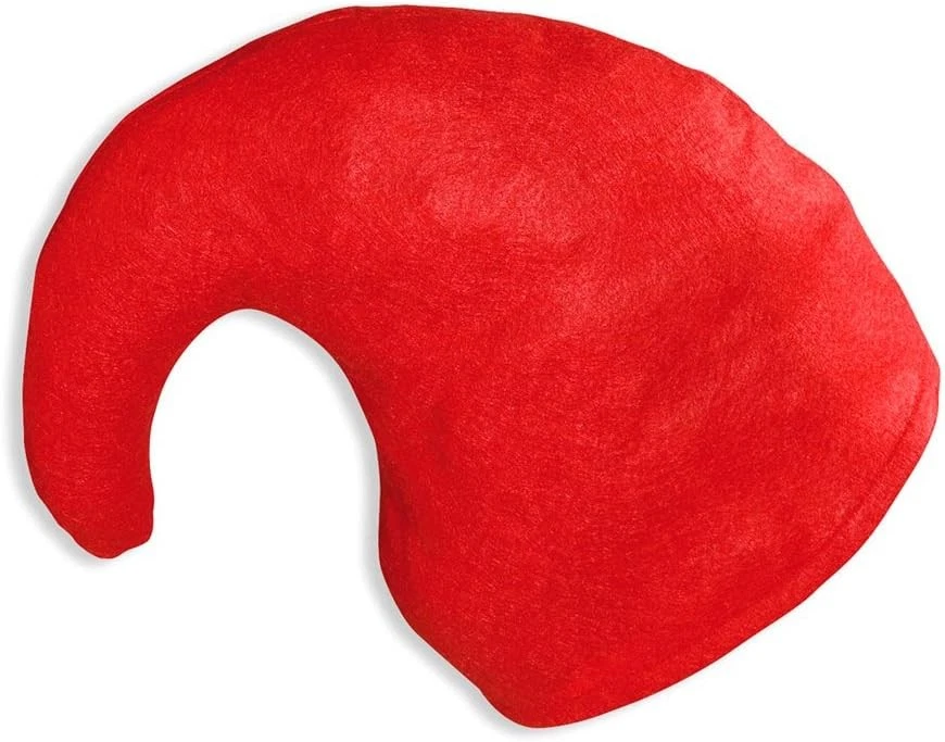 Red Gnome Hat – Adult Dwarf Costume Accessory – Curled Red Headwear for Fancy Dr - Image 2 of 3