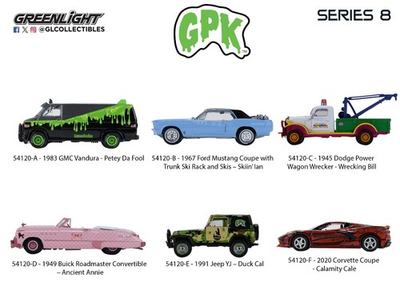 #ad Greenlight Garbage Pail Kids Series 8 Set of 6 Factory Sealed Inner 54120 $64.99