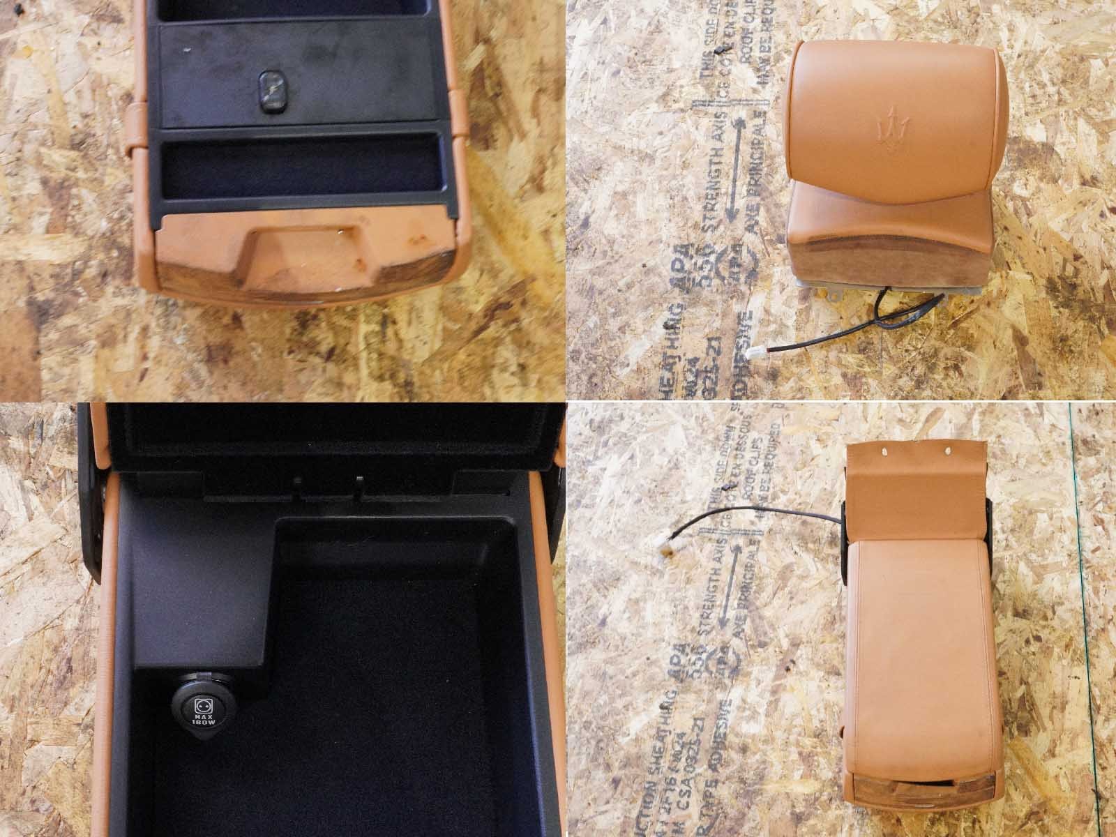 2004 - 2008 MASERATI QUATTROPORTE M139 SEAT CUSHION LEATHER CENTER STORAGE REAR