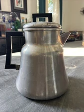 Vintage Wear Ever Percolator 3012 Aluminum/Bakelite 8 Cup Stove Top Coffee