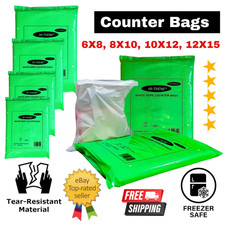 White HDPE Counter Bags Food Grade Freezer Safe Meat Storage Bulk Catering