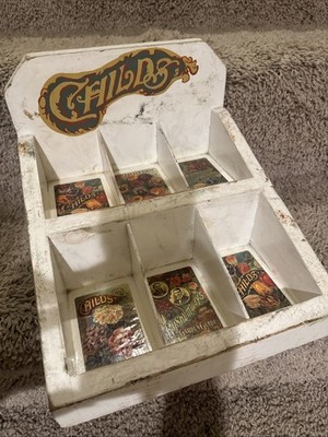 Vintage 1950 s Child s Store Display Box For Seed Packets. BEAUTIFUL, RARE Decor