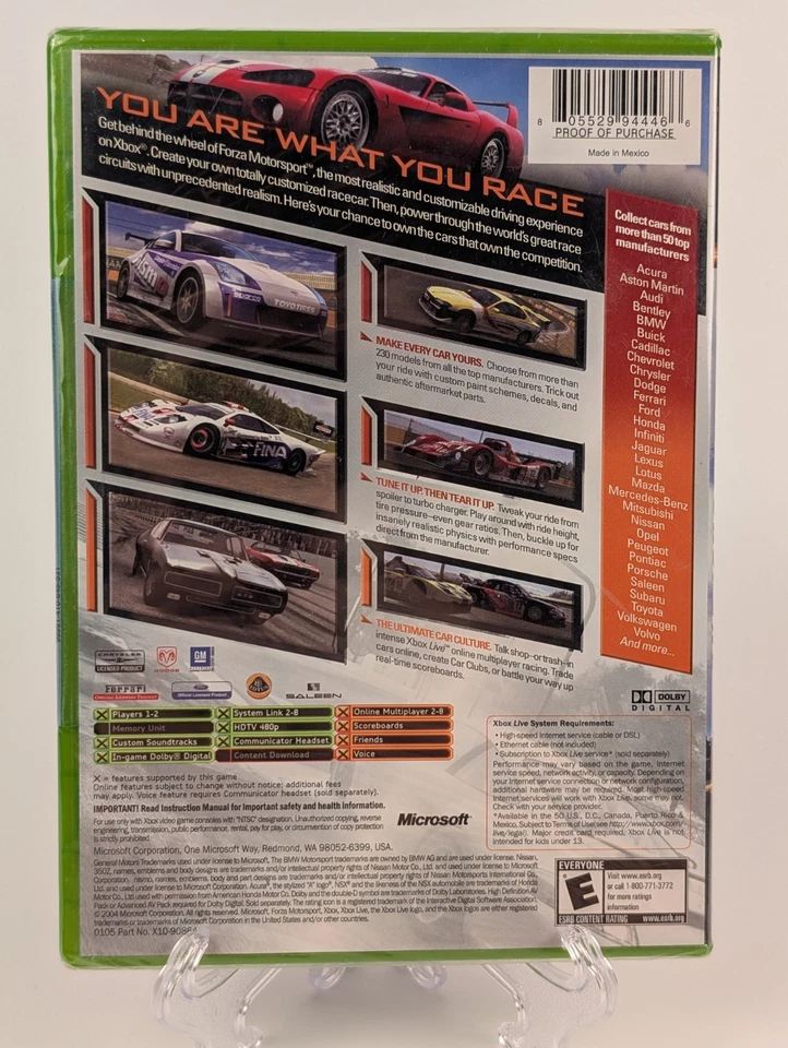 Forza Motorsport (Microsoft Xbox, 2005) OG Xbox-- Brand New Factory Sealed⬅️🔥 - Image 2 of 4