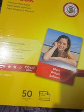 Kodak Premium Photo Paper - Brillant Gloss 50 Sheets 8.5/11 Photos NEW Sealed
