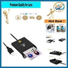 CAC Card Reader Military USB Smart Card Reader for Windows Mac Linux