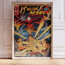 IT Welcome to Derry Poster Wall Art A0 Large Print Decor Comic Style