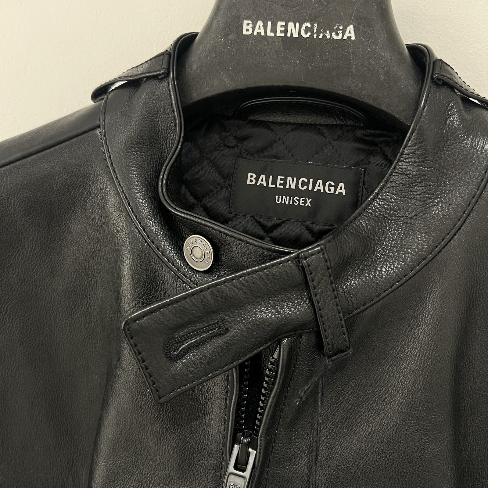 Balenciaga Oversized Leather Jacket In L And XL thumbnail 4