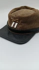 Vintage Reenactment Confederate Civil War Hat/ Kepi Cap Leather & Suede  Captain
