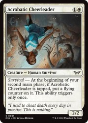 Acrobatic Cheerleader - 1 - Duskmourn: House of Horror - Foil - Common